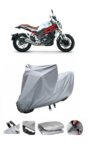 Rks RS 400  Gri Motosiklet Brandası ARKA ÇANTA UYUMLU DEĞİLDİR