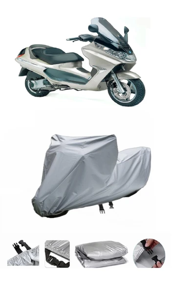 Piaggio X8 200  Gri Motosiklet Brandası ARKA ÇANTA UYUMLU DEĞİLDİR ürün görseli 1