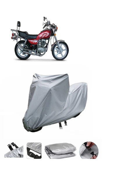 Kuba KB150-25  Gri Motosiklet Brandası ARKA ÇANTA UYUMLU DEĞİLDİR