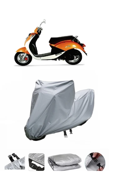 Sym Mio 100  Gri Motosiklet Brandası ARKA ÇANTA UYUMLU DEĞİLDİR