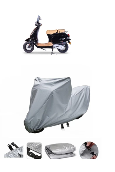 Falcon Cooper 125 EFI  Gri Motosiklet Brandası ARKA ÇANTA UYUMLU DEĞİLDİR