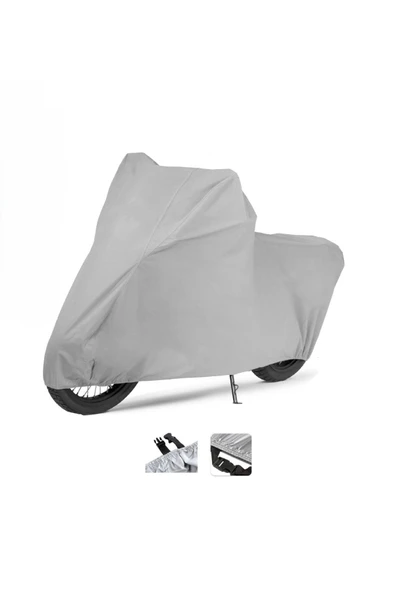 Falcon Lion 150  Gri Motosiklet Brandası ARKA ÇANTA UYUMLU DEĞİLDİR - Resim 4