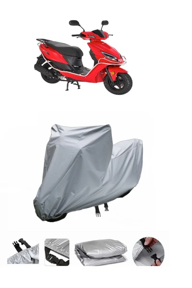 Kanuni Nev 50  Gri Motosiklet Brandası ARKA ÇANTA UYUMLU DEĞİLDİR