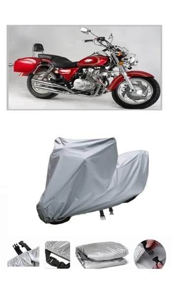 Ramzey QM 250  Gri Motosiklet Brandası ARKA ÇANTA UYUMLU DEĞİLDİR
