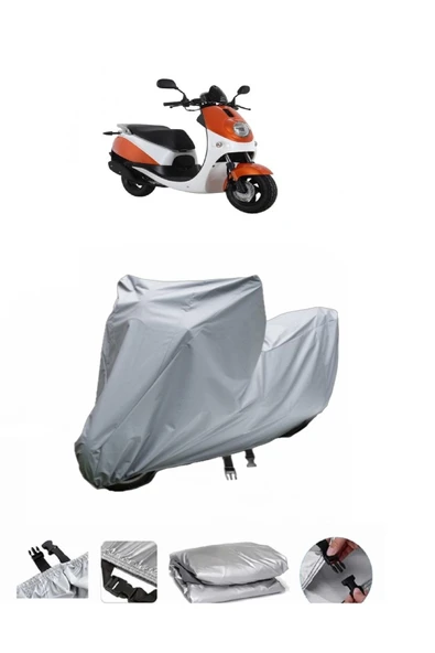 Daelim Beagle  Gri Motosiklet Brandası ARKA ÇANTA UYUMLU DEĞİLDİR