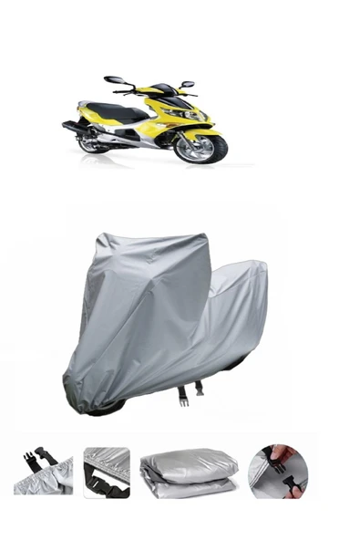 Kanuni Bobcat 150  Gri Motosiklet Brandası ARKA ÇANTA UYUMLU DEĞİLDİR ürün görseli 1