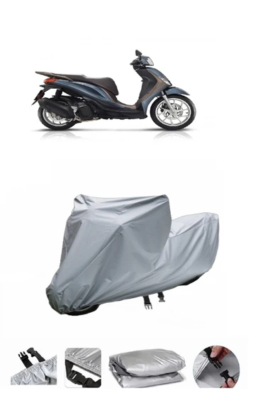 Piaggio Liberty 200  Gri Motosiklet Brandası ARKA ÇANTA UYUMLU DEĞİLDİR ürün görseli 1