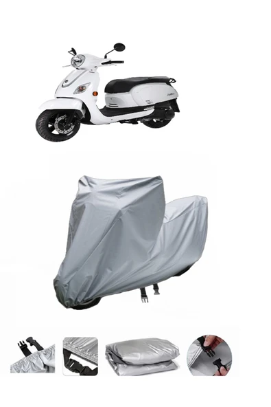 Sym Fiddle III 125  Gri Motosiklet Brandası ARKA ÇANTA UYUMLU DEĞİLDİR