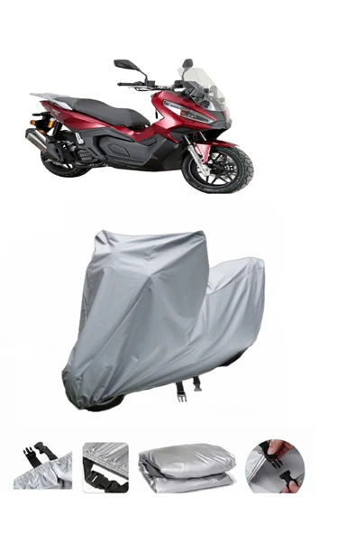 Kanuni Seha 150  Gri Motosiklet Brandası ARKA ÇANTA UYUMLU DEĞİLDİR
