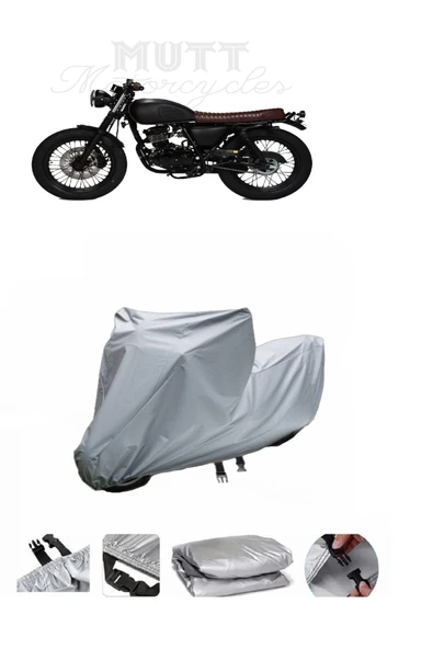 Mutt Mongrel 250  Gri Motosiklet Brandası ARKA ÇANTA UYUMLU DEĞİLDİR