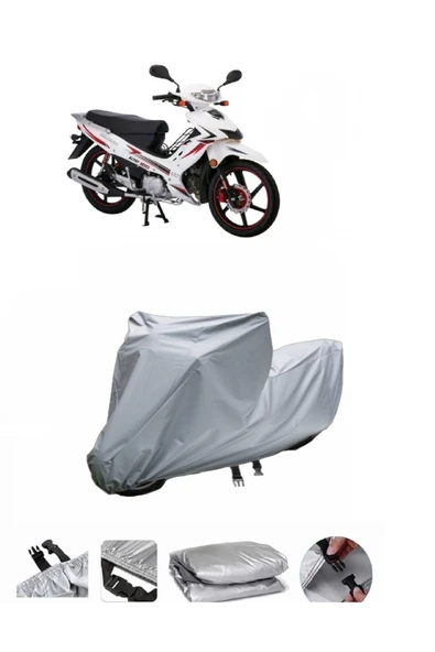 Salcano Altay 100  Gri Motosiklet Brandası ARKA ÇANTA UYUMLU DEĞİLDİR