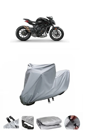 MV Agusta Brutale 800 RR SCS  Gri Motosiklet Brandası ARKA ÇANTA UYUMLU DEĞİLDİR