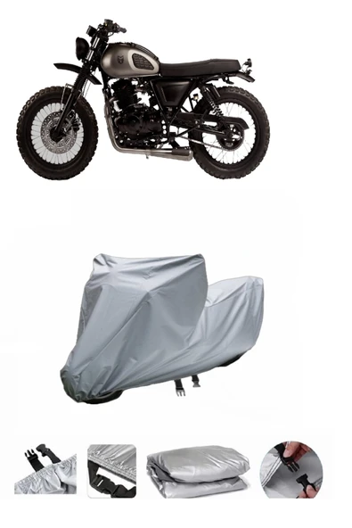 Mutt Sabbath 250  Gri Motosiklet Brandası ARKA ÇANTA UYUMLU DEĞİLDİR