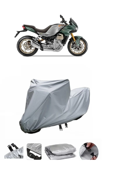 Moto Guzzi V100 Mandello  Gri Motosiklet Brandası ARKA ÇANTA UYUMLU DEĞİLDİR
