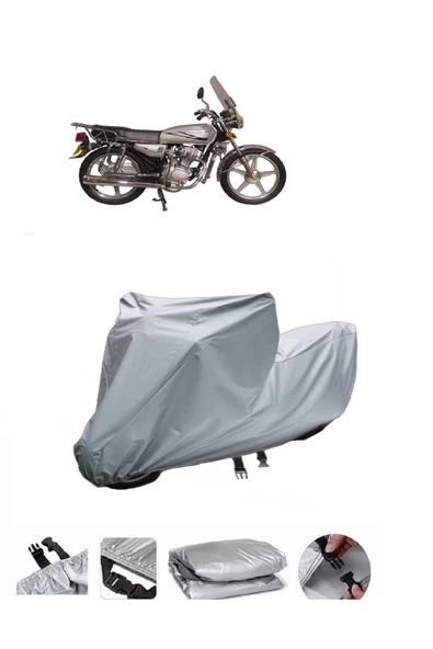 Lifan Dragon 125  Gri Motosiklet Brandası ARKA ÇANTA UYUMLU DEĞİLDİR