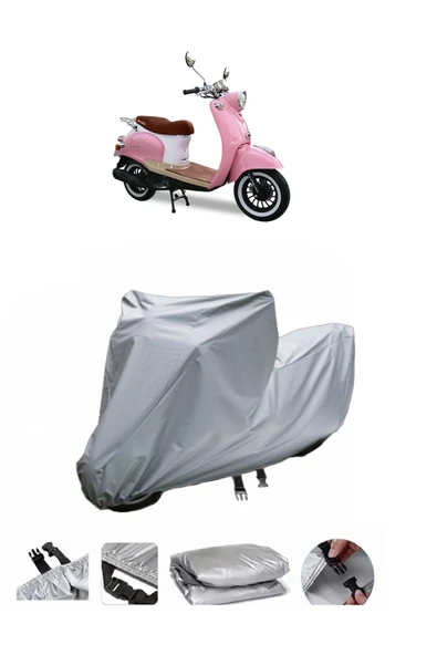 Motolux Efsane 50  Gri Motosiklet Brandası ARKA ÇANTA UYUMLU DEĞİLDİR