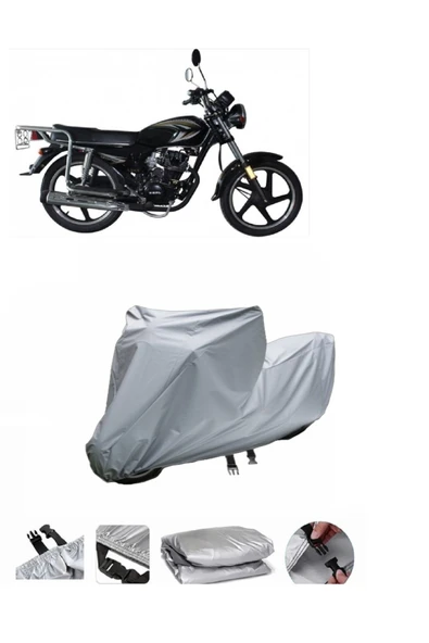 Kral Motor KR-125-7  Gri Motosiklet Brandası ARKA ÇANTA UYUMLU DEĞİLDİR