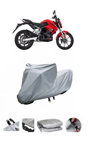 Revolt RV400 Gri Motosiklet Brandası ARKA ÇANTA UYUMLU DEĞİLDİR