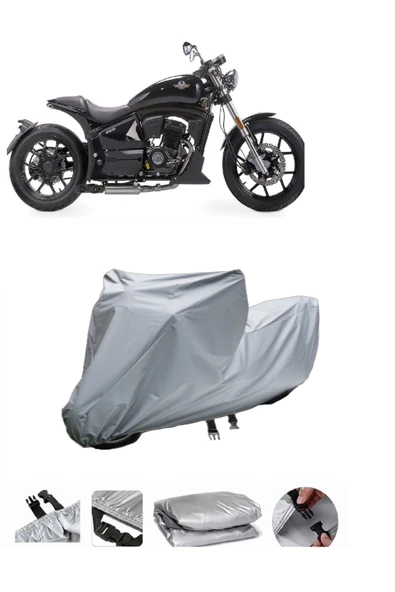 Regal Raptor Pilder 250  Gri Motosiklet Brandası ARKA ÇANTA UYUMLU DEĞİLDİR
