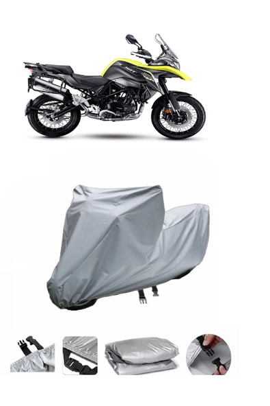 QJ SRT 550 X  Gri Motosiklet Brandası ARKA ÇANTA UYUMLU DEĞİLDİR