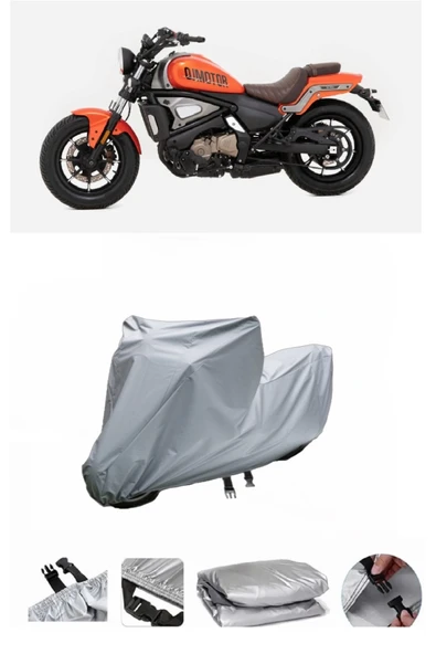QJ SRV 550 ST  Gri Motosiklet Brandası ARKA ÇANTA UYUMLU DEĞİLDİR