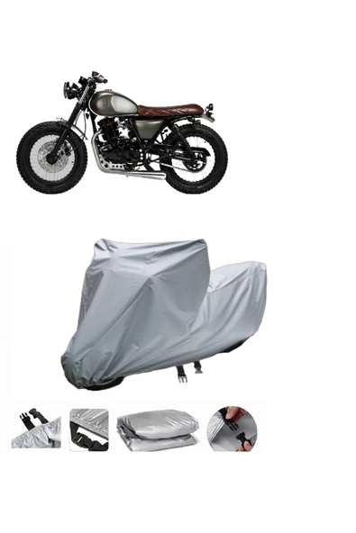 Mutt RS13 250  Gri Motosiklet Brandası ARKA ÇANTA UYUMLU DEĞİLDİR