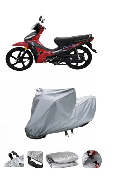 Kral Motor KR-50 Burn  Gri Motosiklet Brandası ARKA ÇANTA UYUMLU DEĞİLDİR