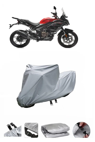 Voge 300 DS  Gri Motosiklet Brandası ARKA ÇANTA UYUMLU DEĞİLDİR