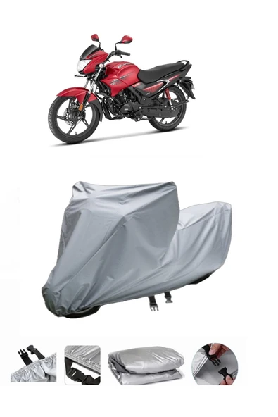 Hero Glamour  Gri Motosiklet Brandası ARKA ÇANTA UYUMLU DEĞİLDİR