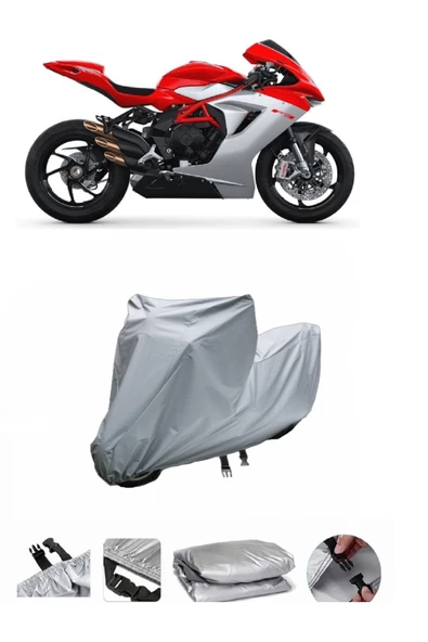 MV Agusta F3 675  Gri Motosiklet Brandası ARKA ÇANTA UYUMLU DEĞİLDİR ürün görseli 1