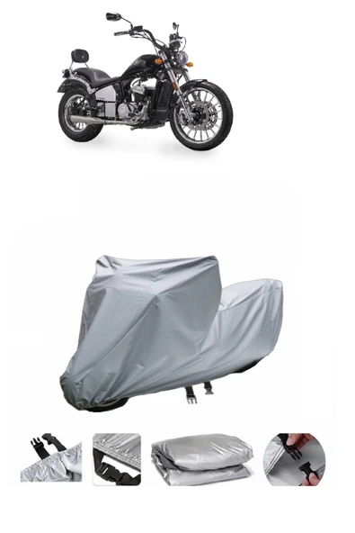 Regal Raptor Daytona 125  Gri Motosiklet Brandası ARKA ÇANTA UYUMLU DEĞİLDİR