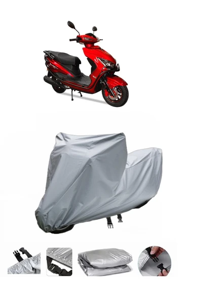 Motolux Nirvana 50  Gri Motosiklet Brandası ARKA ÇANTA UYUMLU DEĞİLDİR