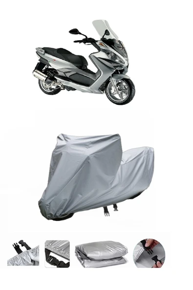 Malaguti Madison 250  Gri Motosiklet Brandası ARKA ÇANTA UYUMLU DEĞİLDİR
