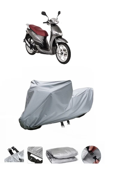 Peugeot Tweet 151  Gri Motosiklet Brandası ARKA ÇANTA UYUMLU DEĞİLDİR