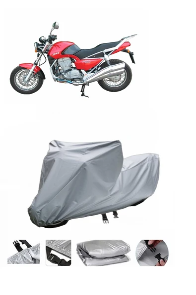 Jawa 650 Style  Gri Motosiklet Brandası ARKA ÇANTA UYUMLU DEĞİLDİR ürün görseli 1