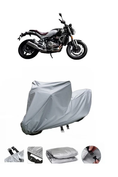 QJ SRV 550  Gri Motosiklet Brandası ARKA ÇANTA UYUMLU DEĞİLDİR