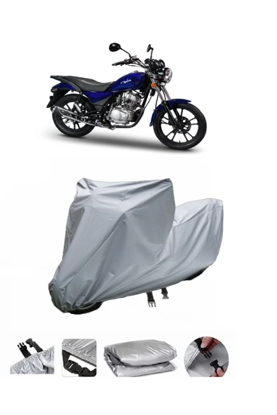 Motoran Fabio 150  Gri Motosiklet Brandası ARKA ÇANTA UYUMLU DEĞİLDİR