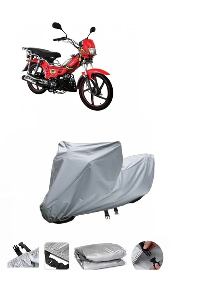 Kral Motor KR-100-2  Gri Motosiklet Brandası ARKA ÇANTA UYUMLU DEĞİLDİR