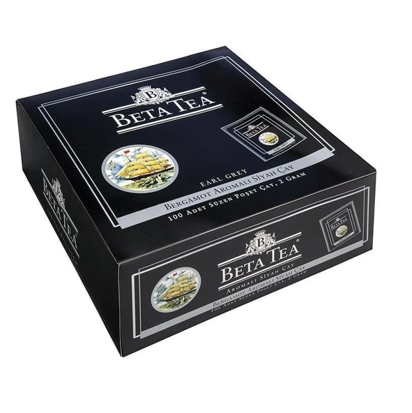 Beta Earl Grey Bardak Poşet 100 x 2 GR (Bergamot - Tomurcuk Çayı)