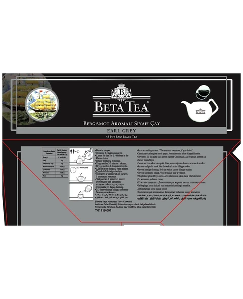 Beta Earl Grey Demlik Poşet 48 Adet (Bergamot - Tomurcuk Çayı) - 5