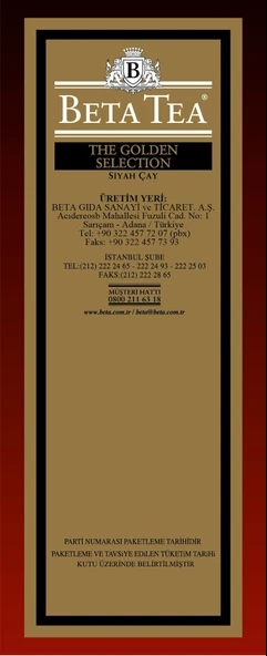 Beta Golden Selection 500 GR (Seylan Çayı - Ceylon Tea) - 3