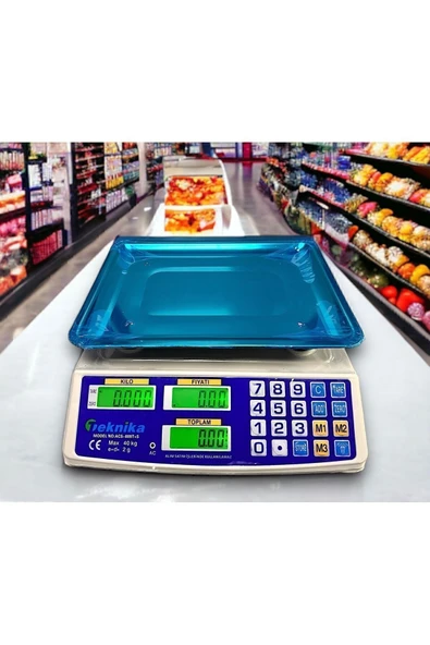 Terazi 40 Kg Elektronik Dijital Bakkal Manav Market Pazarcı Terazisi - 2