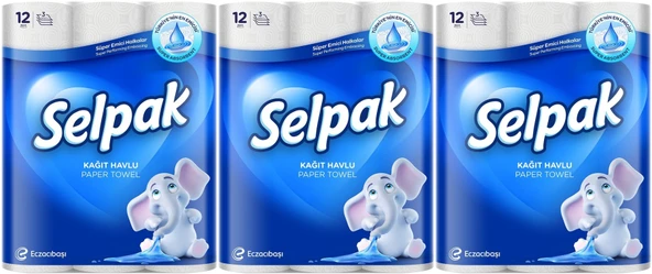 Selpak Kağıt Havlu (3 Katlı) 36 Lı Set (3PK*12)