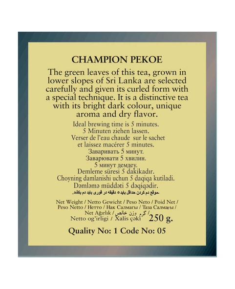 Champion Pekoe Metal Ambalaj 250 GR - 4
