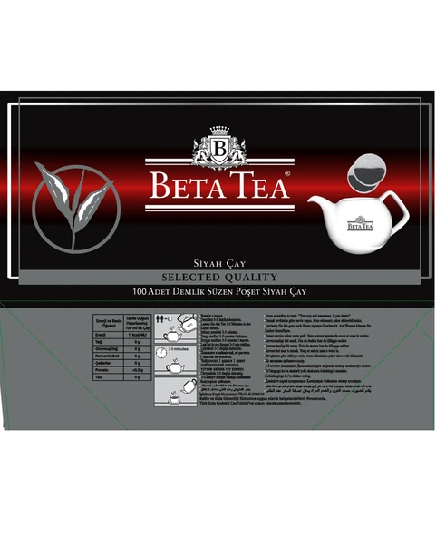 Beta Selected Quality Demlik Poşet 100 Adet (Seylan Çayı - Ceylon Tea) - 5
