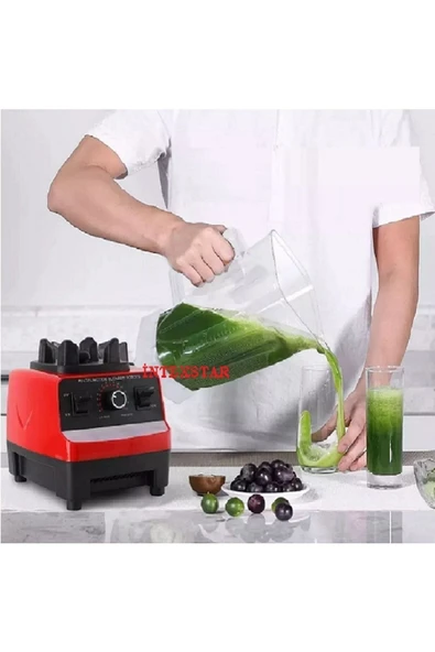 9000watt Buz Kırıcı Öğütücü Profesiyonel 2,5LT Çift Hazneli Multifonsiyonel Blender - 5