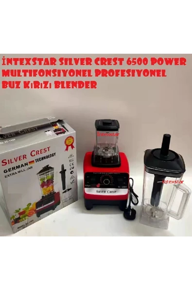 Profesiyonel 6500watt 2,5lt Cafe Bar Çift Sürahili Belender Buz Kırıcı Öğütücü - 4