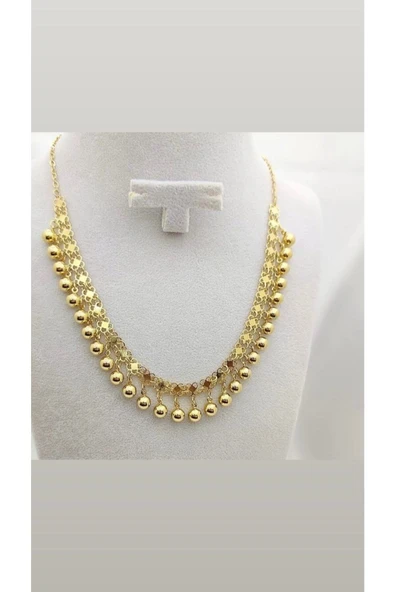 Kişniş Altın Kaplama Kolye