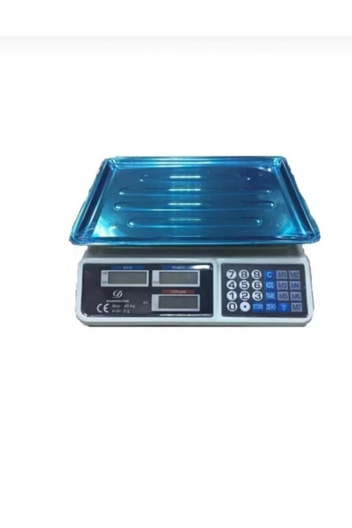 Market Pazarcı Manav Ve Kasap Terazisi 40 Kg Kapasiteli Elektronik Dijital Bakkal Tartısı - 3