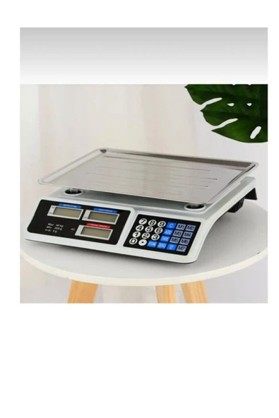 Elektronik Terazi Bakkal Manav Market Pazarcı Terazisi 40 Kg Kapasiteli Tartı - 2